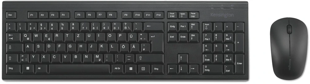 Klaviatūra Kensington KM150 EQ, Desktop-Set - juodas, DE-išdėstymas, Membran