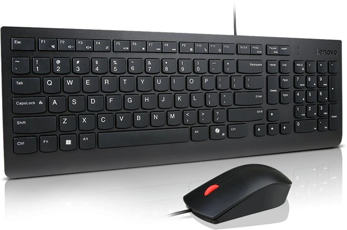 Lenovo Essential Klaviatūra su laidu ir pelė | Klaviatūros ir pelės rinkinys | su laidu | su pele | Estonian | Juodas