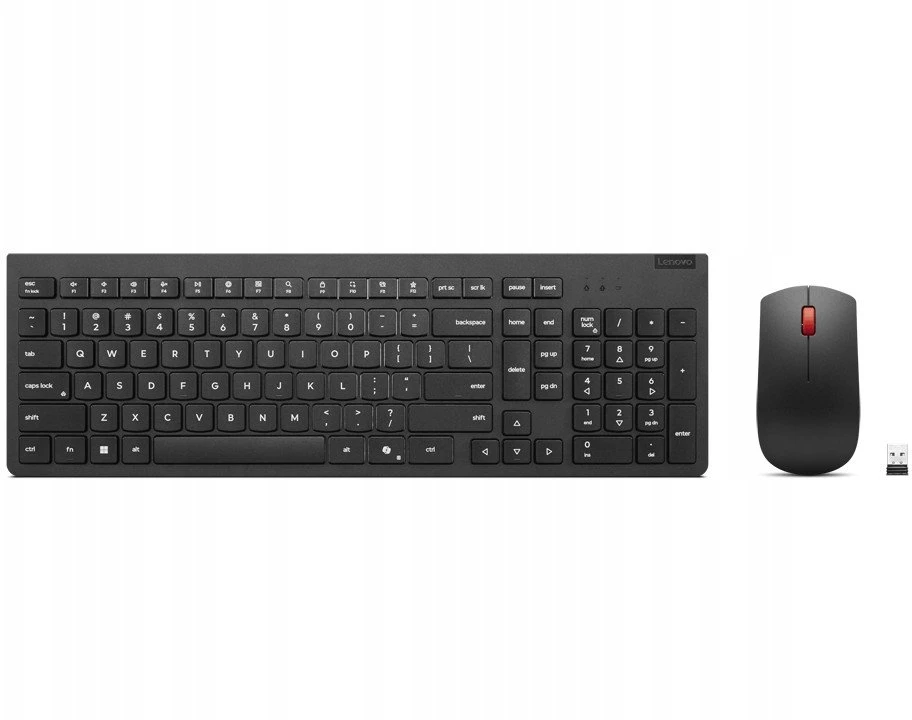 Lenovo Essential | Klaviatūra ir pelė Combo | Wireless | Russian/Cyrillic | Juodas