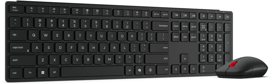 Klaviatūra Lenovo | Multi-Mode Pro 6000 | Klaviatūros ir pelės rinkinys | Wireless | su pele | Bluetooth | Estonian | Eclipse Juodas