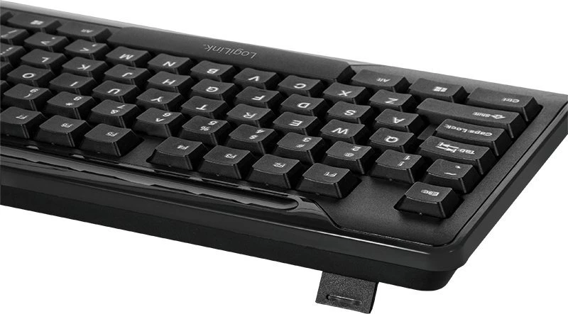 Klaviatūra ir pelė LogiLink 2,4GHz Funk ComboSet 1000DPI Juodas (ID0194)