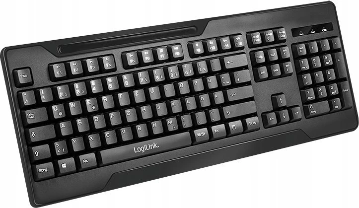 Klaviatūra ir pelė LogiLink 2,4GHz Funk ComboSet 1000DPI Juodas (ID0194)
