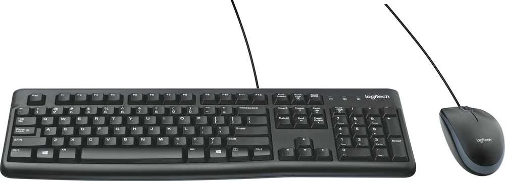 Klaviatūra Laidinis klaviatūros ir pelės komplektas Logitech MK120, UK išdėstymas