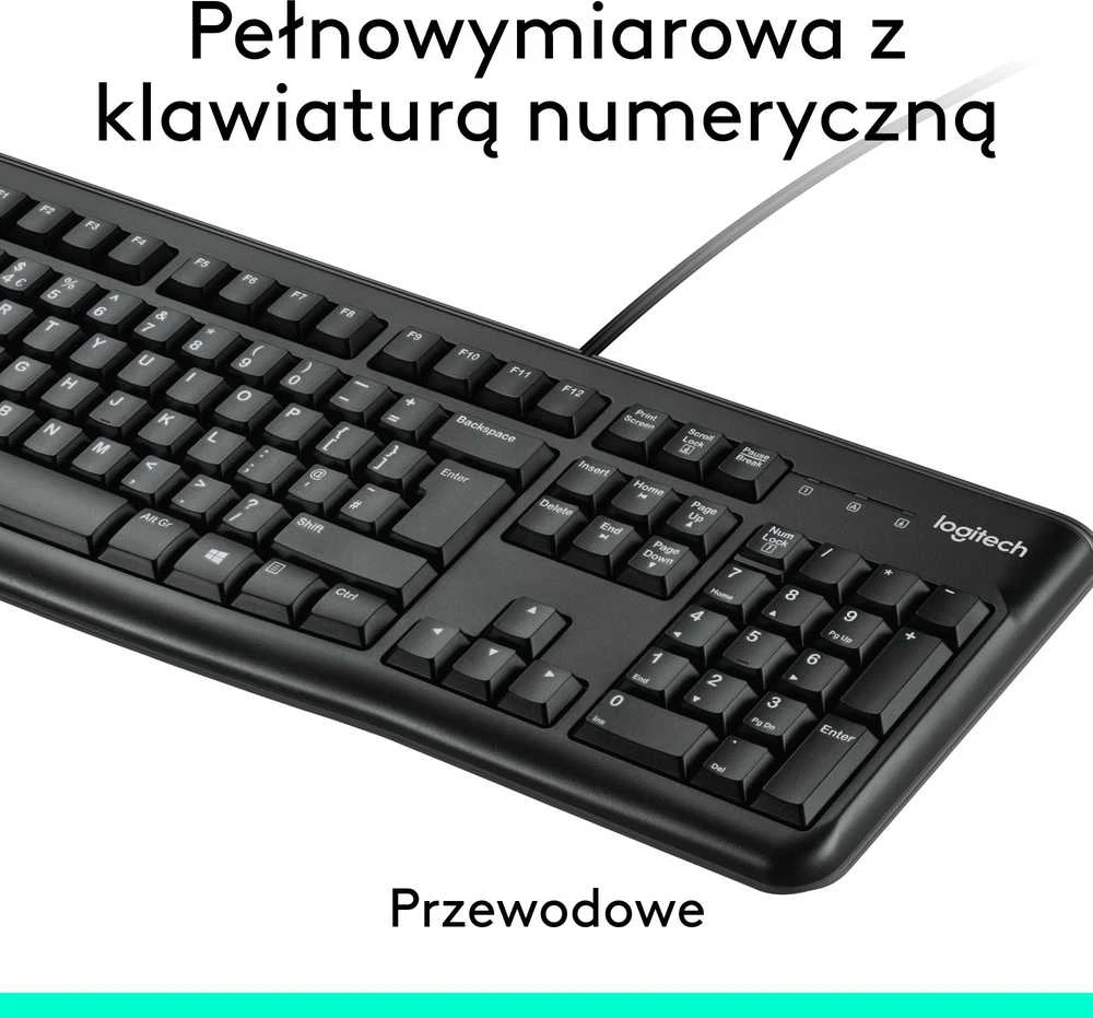 Laidinis klaviatūros ir pelės komplektas Logitech MK120, International išdėstymas