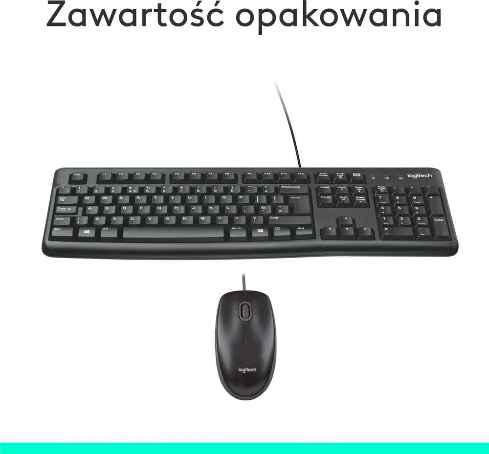 Laidinis klaviatūros ir pelės komplektas Logitech MK120, International išdėstymas