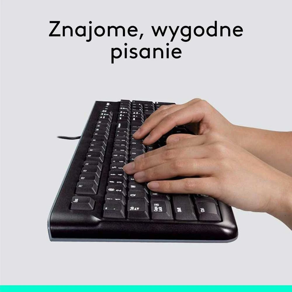 Laidinis klaviatūros ir pelės komplektas Logitech MK120, International išdėstymas