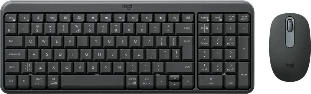 Klaviatūra LOGITECH MK250 - GRAPHITE - JAV TARPTAUTINIS - 2.4GHZ/BT - INTNL-973