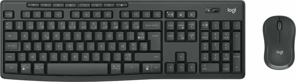Klaviatūra „Logitech MK370 Combo“ verslui, belaidis, „Bluetooth“, membraninis, AZERTY, grafitas, pridedama pelė
