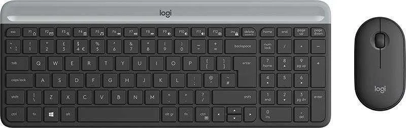 Logitech SLIM belaidė.Klaviatūra-Pelė COMBO - MK470 GRAPHITE ESP MEDITER