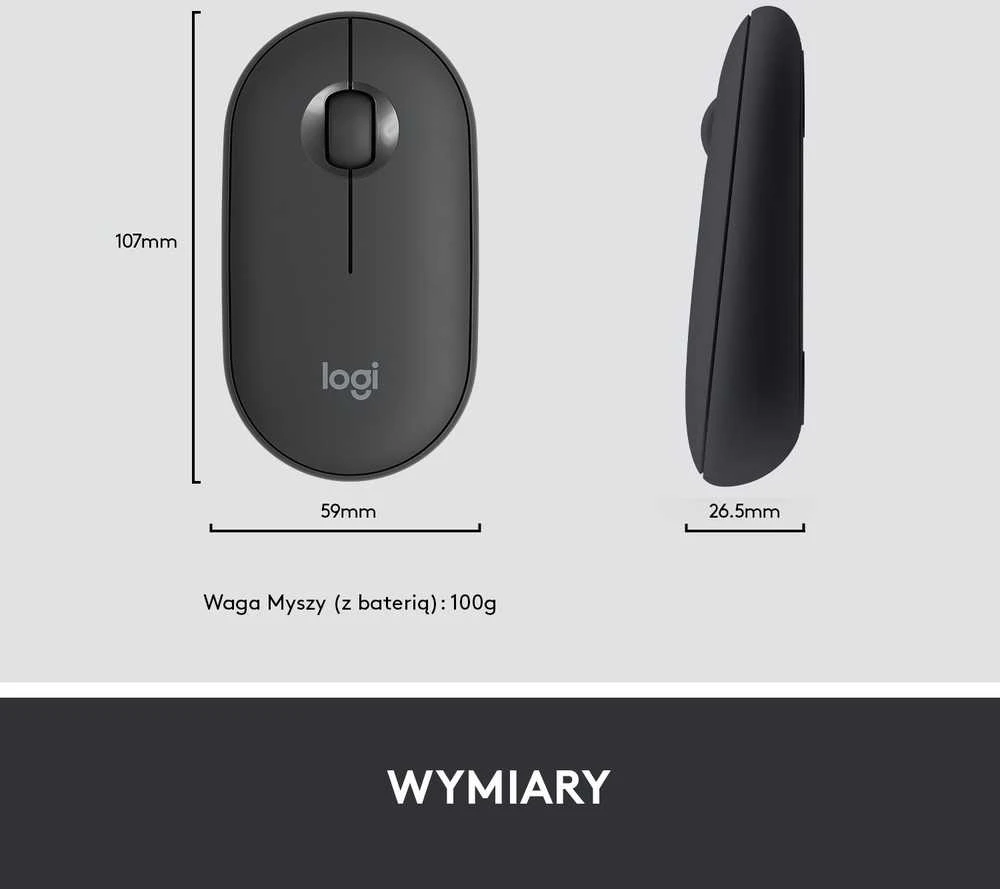 Logitech MK470 Slim Wireless Combo, belaidė klaviatūra ir pelė, US išdėstymas, Grafito spalvos