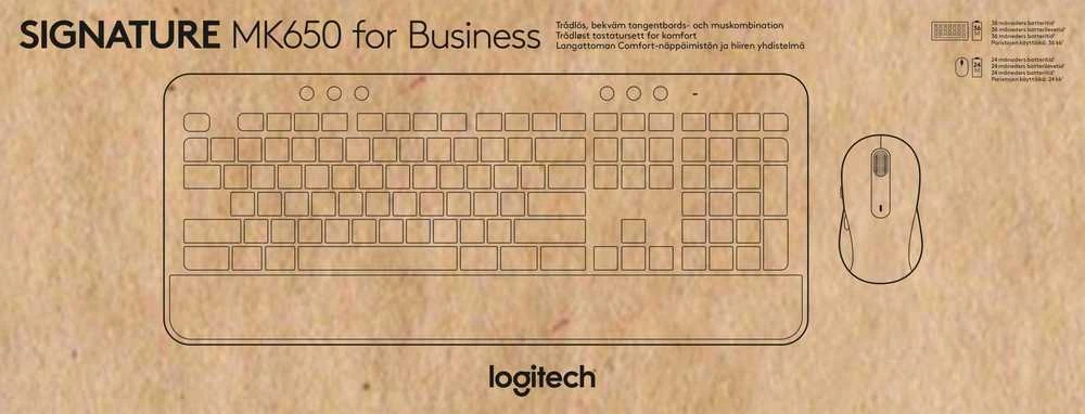 Pelė Logitech MK650 verslui GRAPHITE -/UK - INTNL