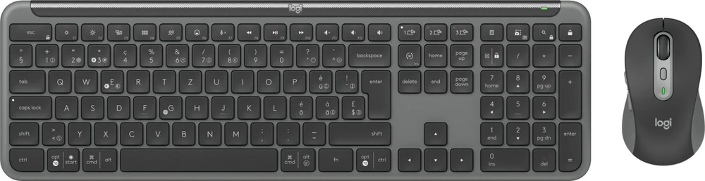 Klaviatūra Logitech SGN SLIM COMBO MK950 BUSINESS - GRAPHITE - CH - CENTRAL-419