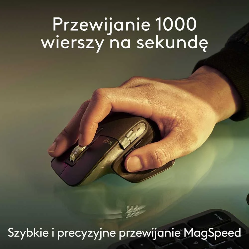 Belaidė klaviatūra „Klaviatūra Logitech MX Keys S Combo“, skirta „Mac“, 100 % (pilno dydžio), grafito spalvos su foniniu apšvietimu