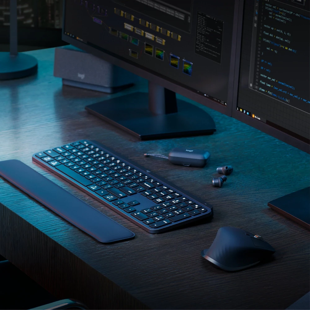 Klaviatūra Logitech MX KEYS S COMBO – GRAPHITE FRA/- BT – N/A – CENTRAL-419