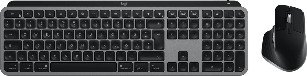 Klaviatūra Įrenginys - „Logitech Master Series MX Keys S Combo“ (MX Keys S, MX Master 3S, „Mac“ išdėstymas, 8K DPI)