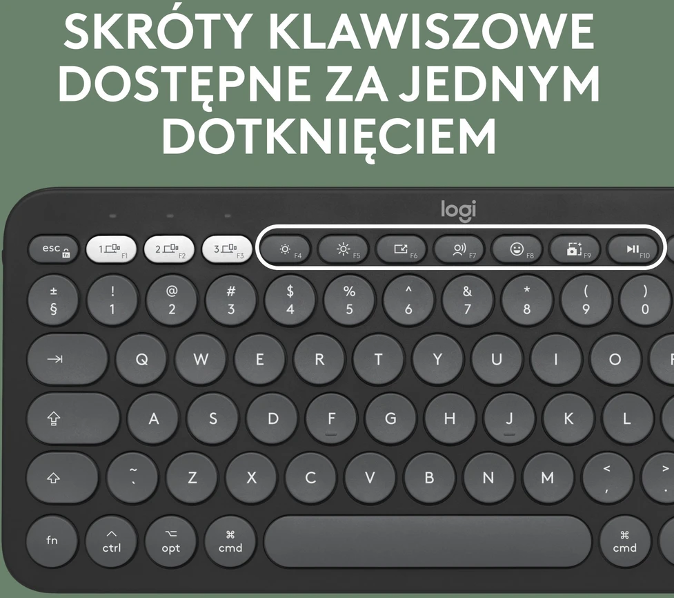 Klaviatūra ir pelė Logitech Pebble 2 Combo for Mac, grafito spalvos
