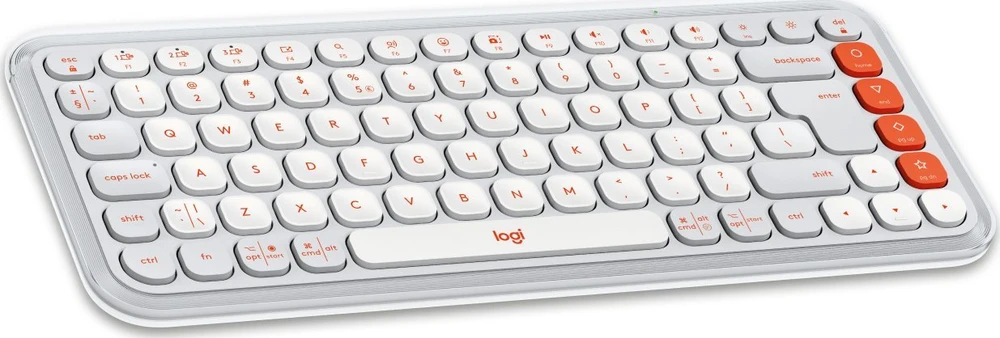 Klaviatūra LOGITECH POP ICON COMBO - OFF Baltas - US INT'L - BT - INTNL-973