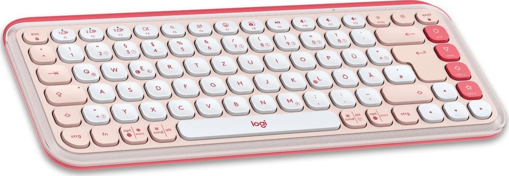 Klaviatūra Logitech POP ICON COMBO Pelė AND KB - ROSE - DEU - CENTRAL-419