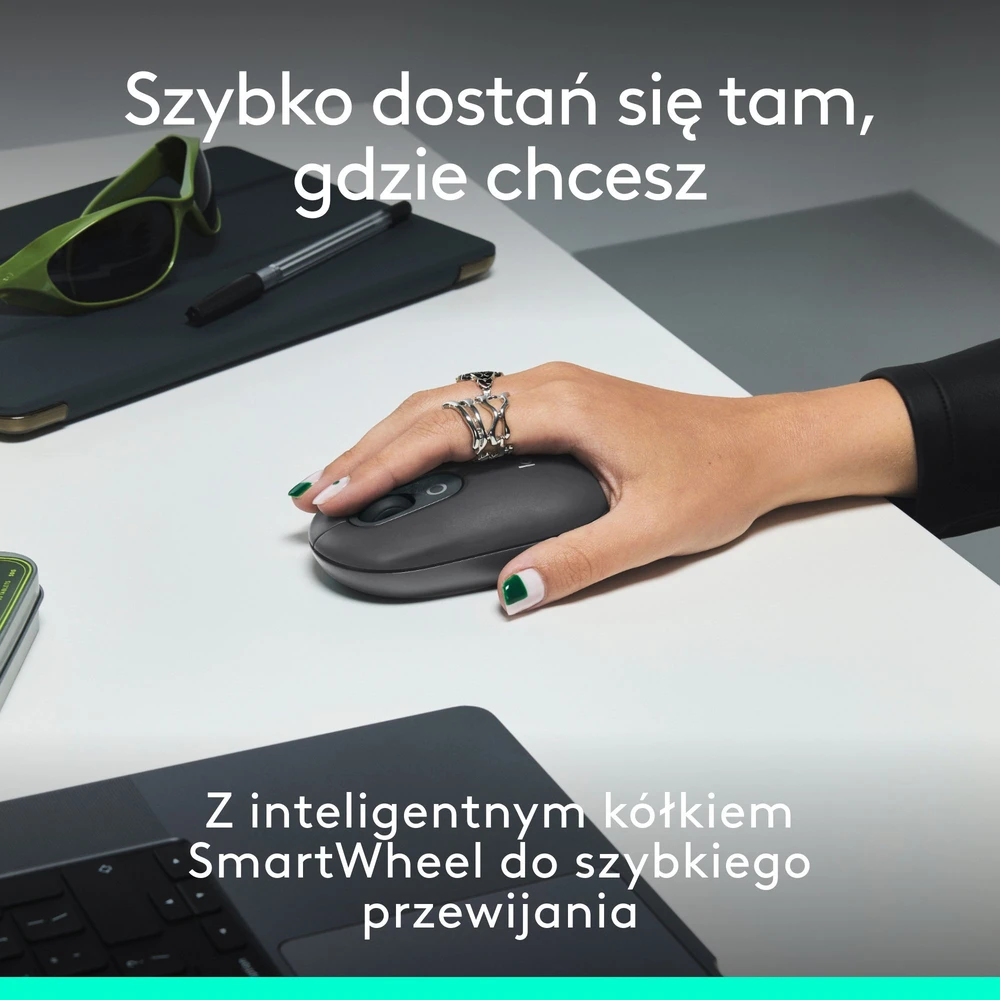 Klaviatūra LOGITECH POP ICON COMBO – GRAFITE – JAV INT'L – BT – INTNL-973