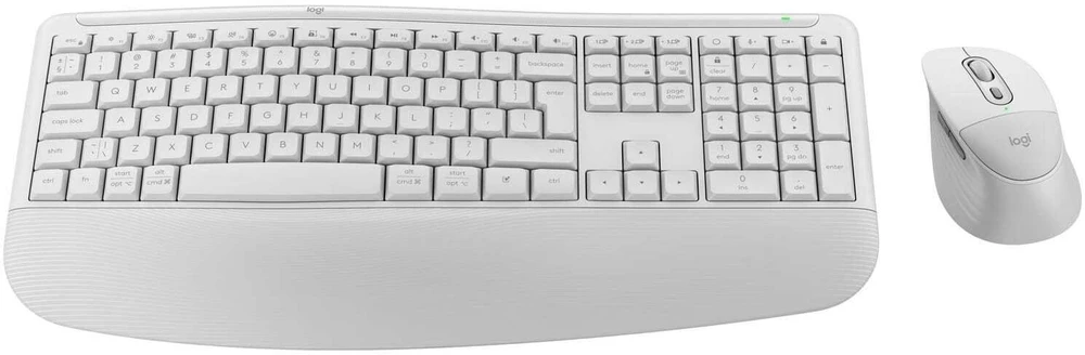 Belaidės klaviatūros ir pelės rinkinys Logitech Signature Comfort Plus Combo MK880, JAV (tarptautinis) išdėstymas, Bluetooth, baltos spalvos