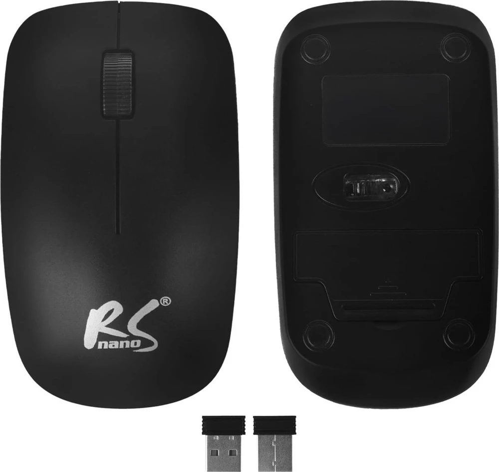 nano rs NanoRS Belaidė klaviatūra ir pelė Combo with Ergonomic Design – RS580 for Smooth and Efficient Use