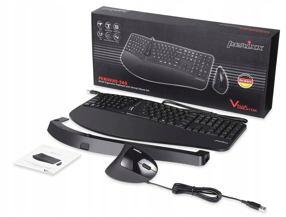 Klaviatūra ir pelė Perixx PERIDUO-505B (57215G)