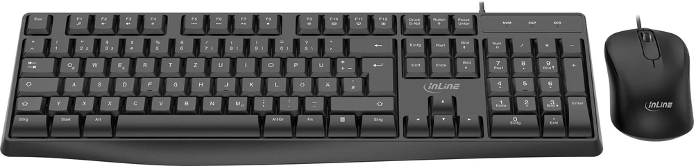 Klaviatūra ir pelė R-GO Tools InLine® Basic Desktop II