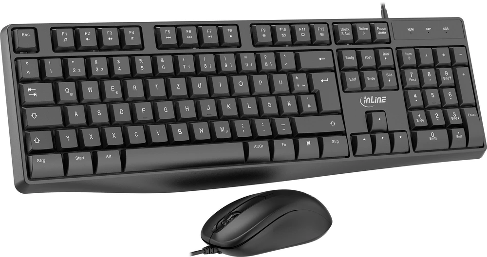 Klaviatūra ir pelė R-GO Tools InLine® Basic Desktop II