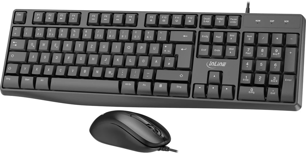 Klaviatūra ir pelė R-GO Tools InLine® Basic Desktop II