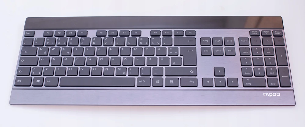 Klaviatūra ir pelė Rapoo RAPOO komplektas Klaviatūra ir pelė 9900M multi-mode bezdrátowy ultra-slim CZ/SK juoda