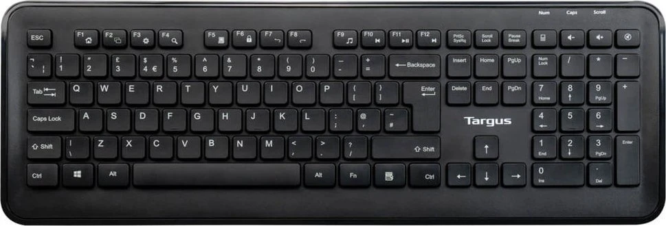 Klaviatūra ir pelė Targus Targus AKM610UK klaviatūra Dołączona myszka Uniwersalne RF belaidė QWERTY Angielski Juodas