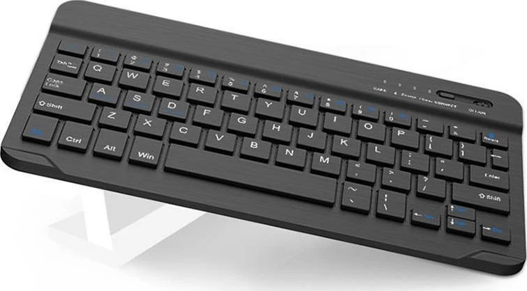 Ikaku Kaku KSC-339 10 colių Bluetooth belaidė klaviatūra, skirta iOS / Android / Windows įrenginiams / Juodas