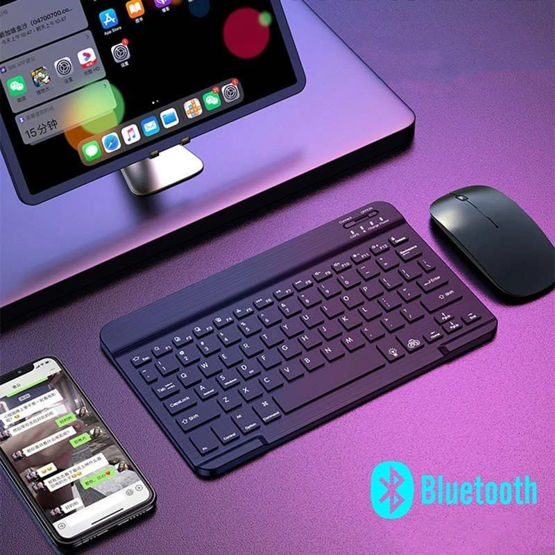 Kaku KSC-339 10 colių Bluetooth belaidė klaviatūra, skirta iOS / Android / Windows įrenginiams / Juodas