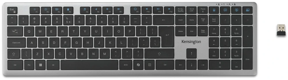 Klaviatūra Kensington KB535 EQ, belaidė, įkraunama, keliems įrenginiams