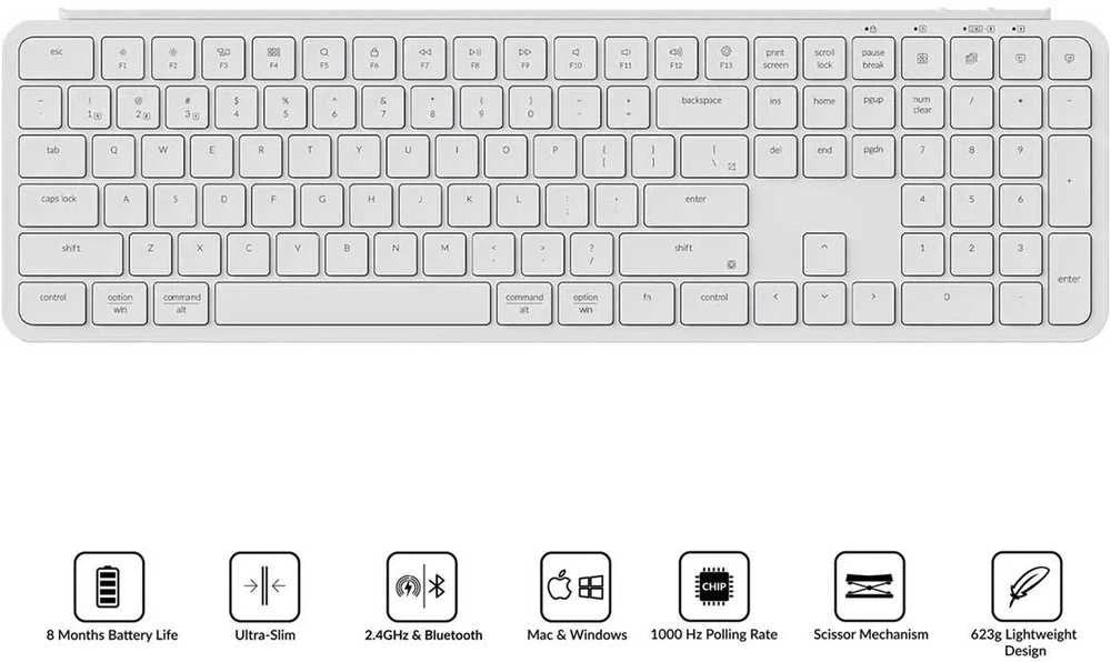 Keychron B6 Pro 100% belaidė membraninė klaviatūra (B6P-K8)