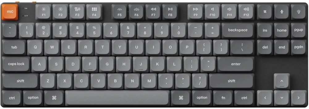 Klaviatūra Keychron K1 Max 80% TKL Raudona Switch Hot-Swap Juodas