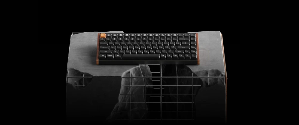 Klaviatūra žaidimams Keychron K3M-F1 75% Raudona Switch RGB Hot-Swap belaidė mechaninė Gateron Low Profile MX Raudona 2.0 su pašvietimu juoda