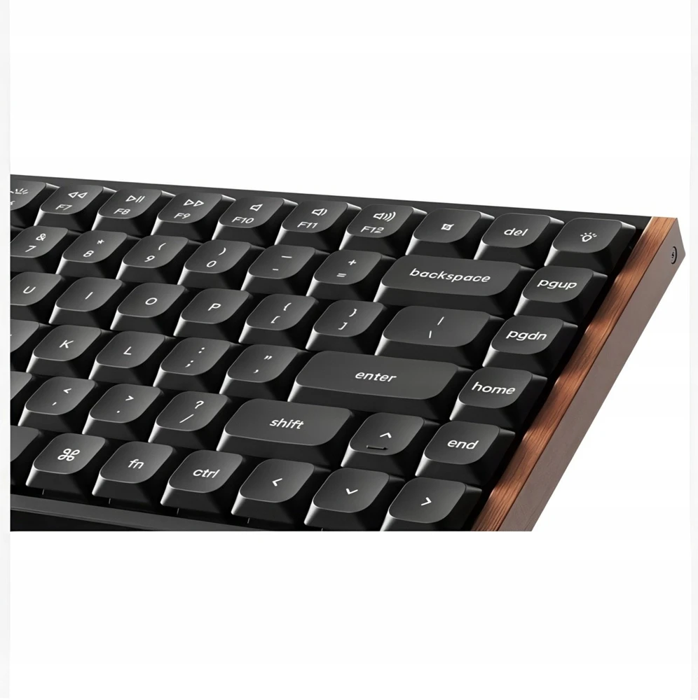Klaviatūra žaidimams Keychron K3M-F1 75% Raudona Switch RGB Hot-Swap belaidė mechaninė Gateron Low Profile MX Raudona 2.0 su pašvietimu juoda