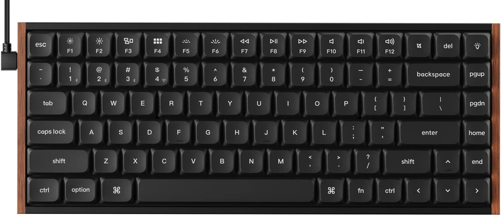 Klaviatūra žaidimams Keychron K3U-H3 75% Milk POM Brown Switch 8K