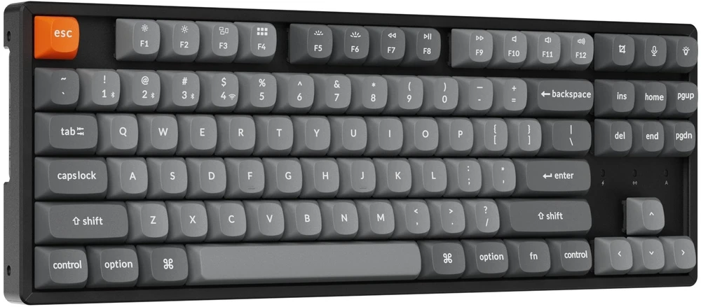 Keychron K8 Max QMK/VIA Wireless RGB – US išdėstymas – Hot-Swappable Super Raudona (K8M-H1) Belaidė Žaidimų Klaviatūra
