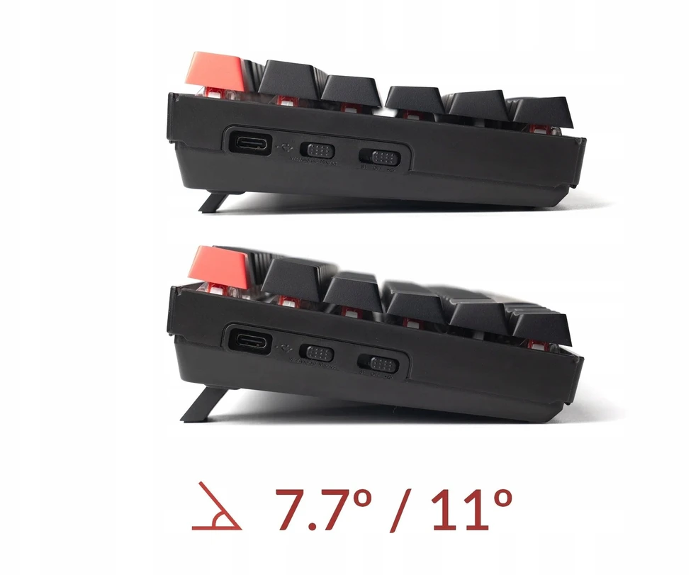 Klaviatūra žaidimams Keychron K8 V2 Keychron Super Raudona belaidė mechaninė su pašvietimu juoda