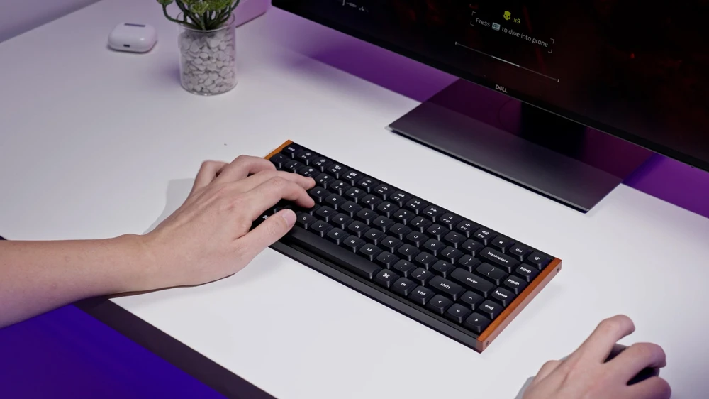 Klaviatūra žaidimams Keychron K3U-H1 75% Milk POM Raudona Switch 8K