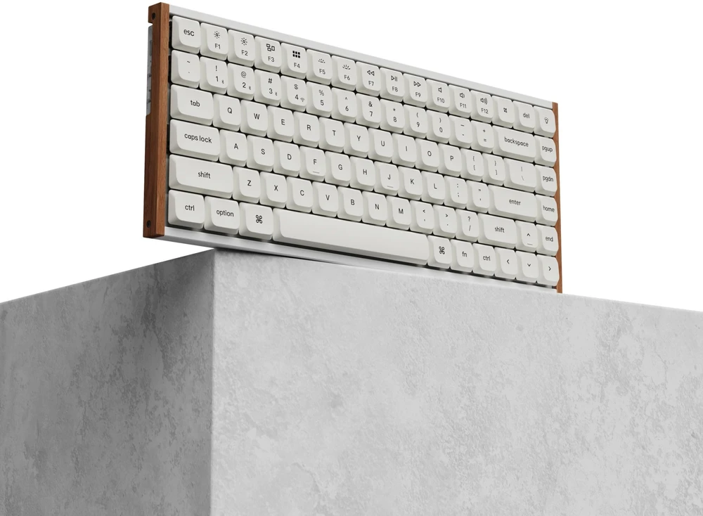 Klaviatūra žaidimams Keychron K3U-Q1Z 75% Milk POM Raudona Switch 8K