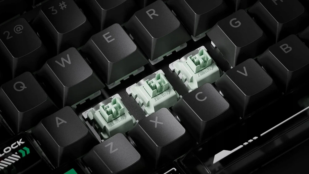 Klaviatūra žaidimams Keychron L5W-W1 Lemokey Ultra-fast Lime Magnetic Switch su laidu magnetyczno-mechaninė su pašvietimu juoda