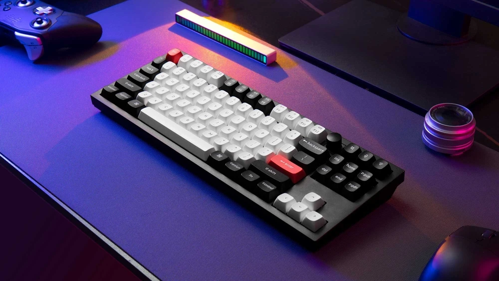 Keychron Q3 HE Wireless (Q3H-M1) - US išdėstymas - Gateron Magnetic Nebula - Carbon Juodas (Juoda) Magnetinė Belaidė Žaidimų Klaviatūra