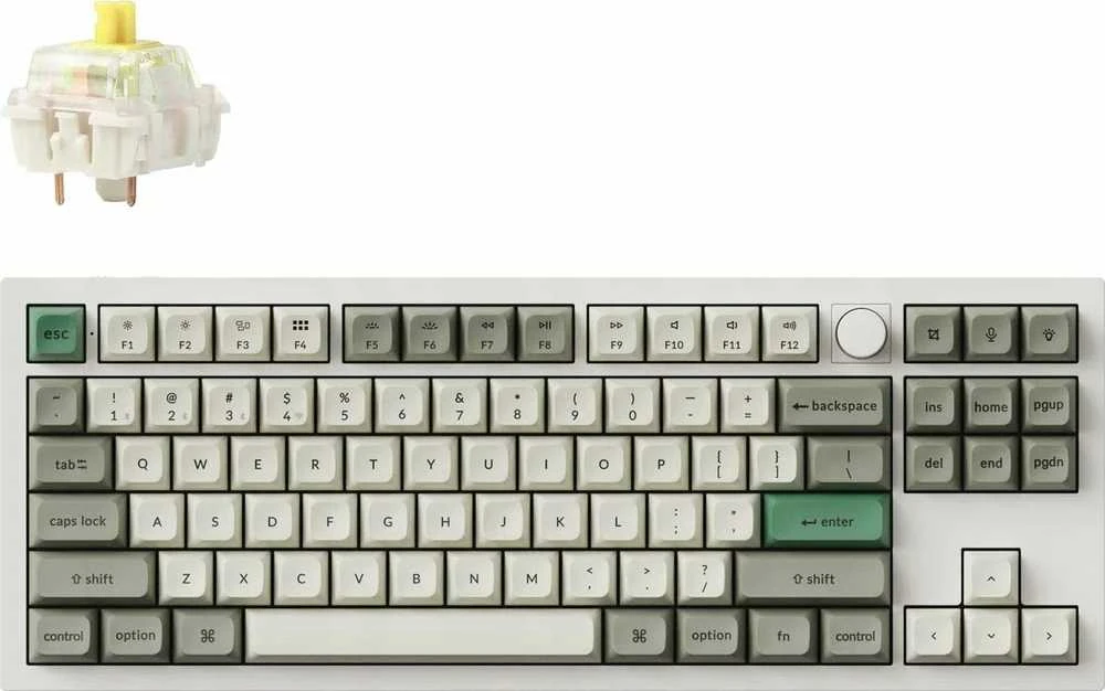 Klaviatūra Keychron Q3 Max QMK/VIA su Gateron Jupiter jungikliais