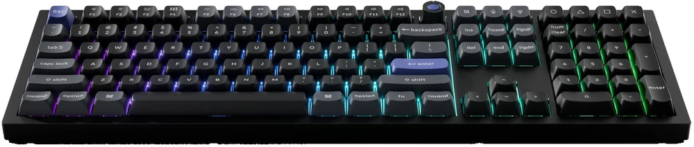 Klaviatūra žaidimams Keychron Q6H Keychron Ultra-Fast Lime (linear) su laidu magnetyczno-mechaninė su pašvietimu juoda