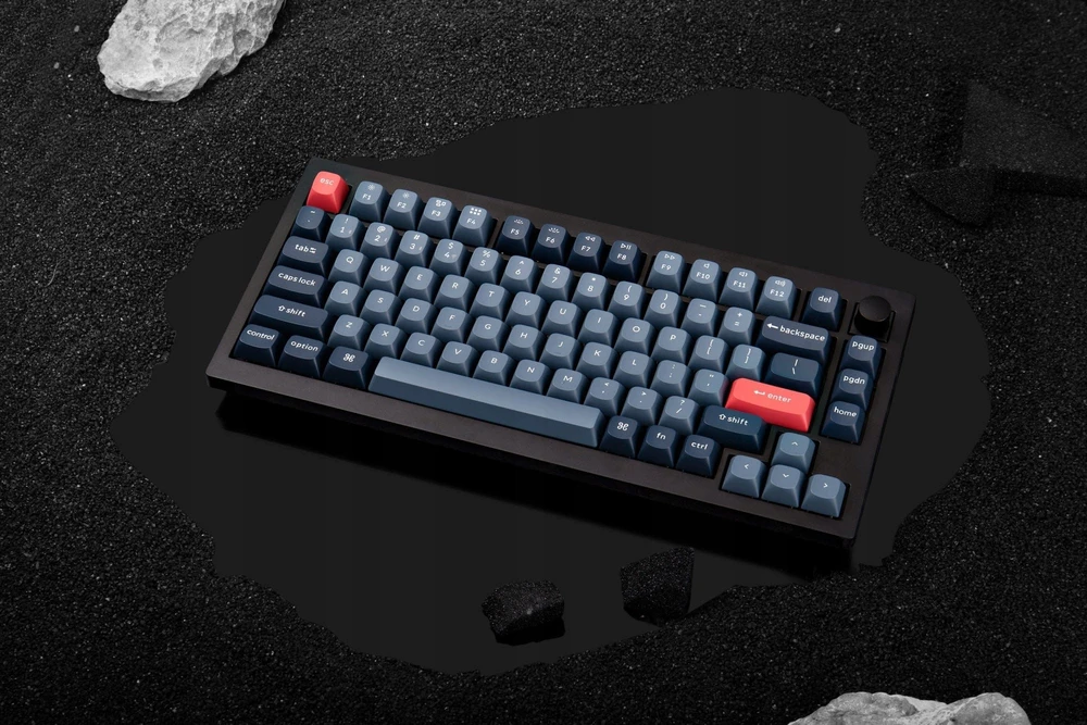 Keychron V1 Max Gateron Raudona Switch Belaidė Klaviatūra
