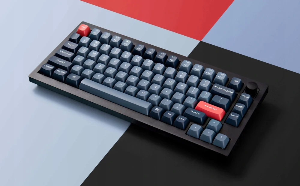 Keychron V1 Max Gateron Raudona Switch Belaidė Klaviatūra