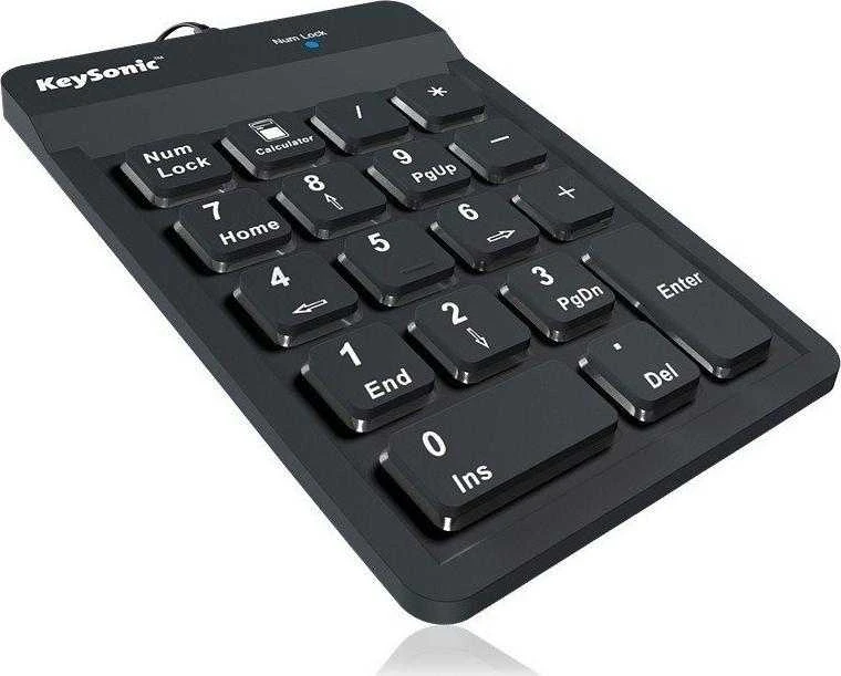Icy Box KeySonic ACK 118 BK skaitmeninė klaviatūra USB